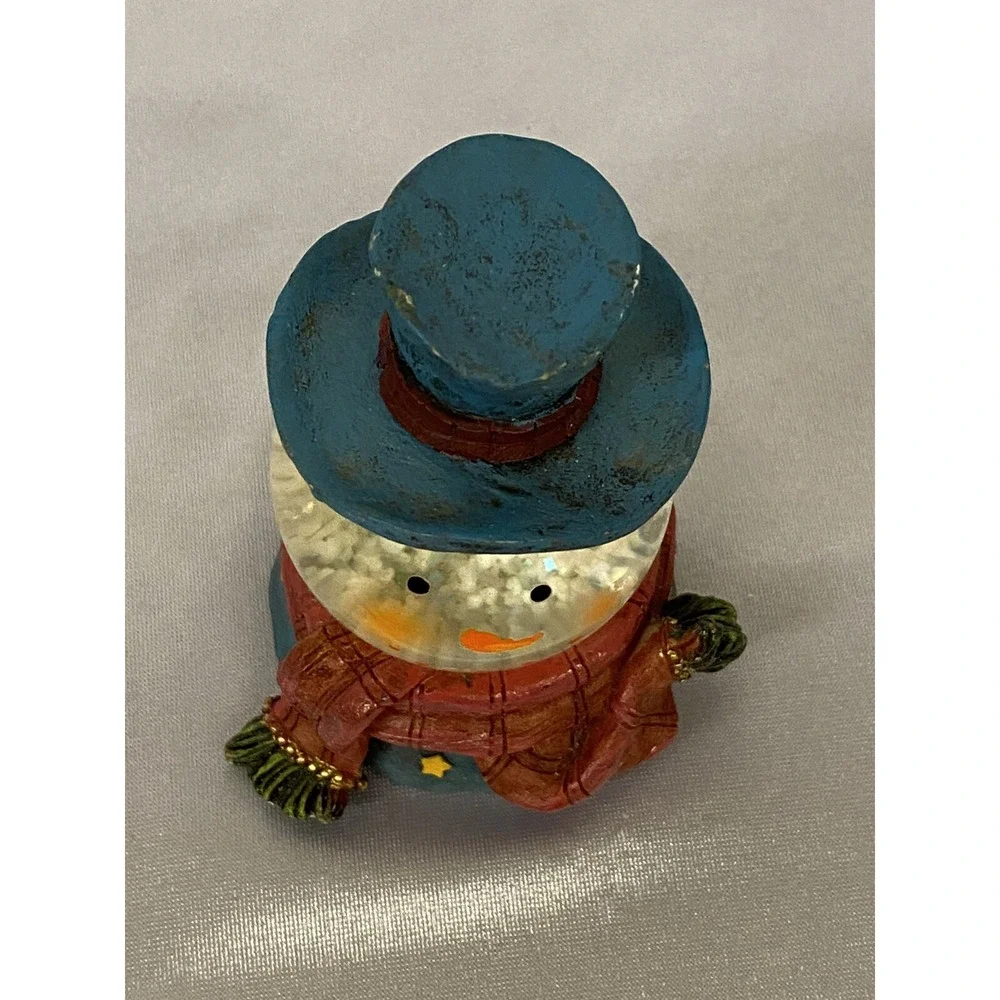 Christmas Snow Man With Blue Hat Water Snow -ball Globe- 3